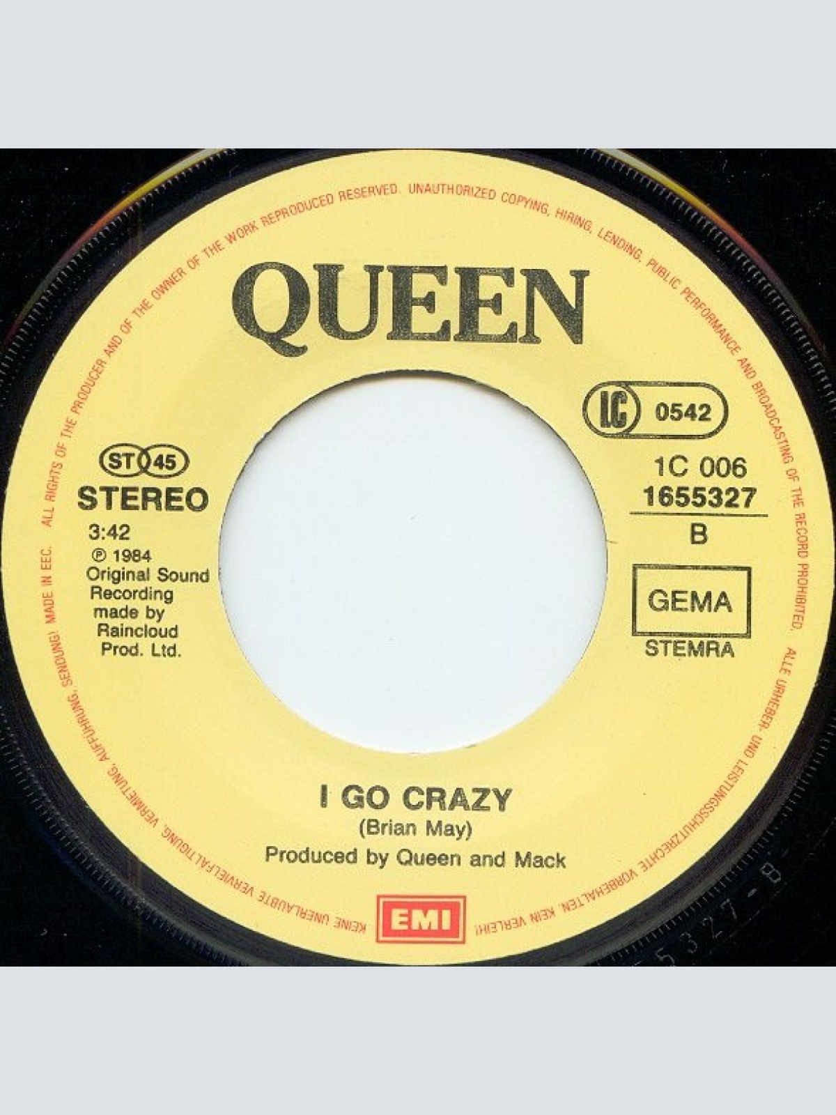 Vinyl / Queen - Radio Ga Ga