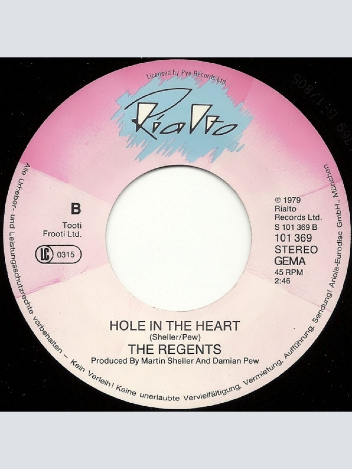 Vinyl / The Regents - 7 Teen