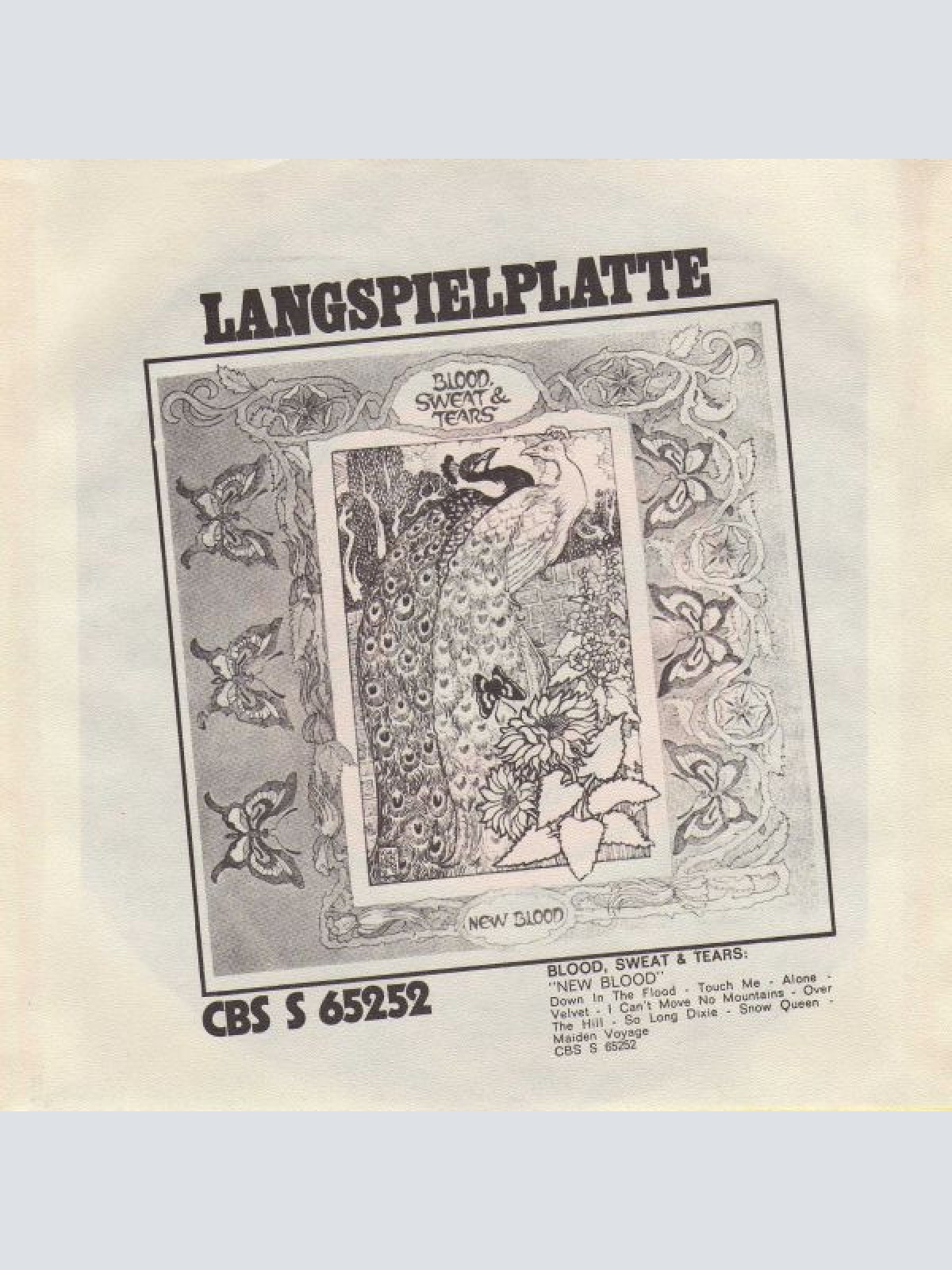 Vinyl / Blood, Sweat & Tears* - Back Up Against The Wall