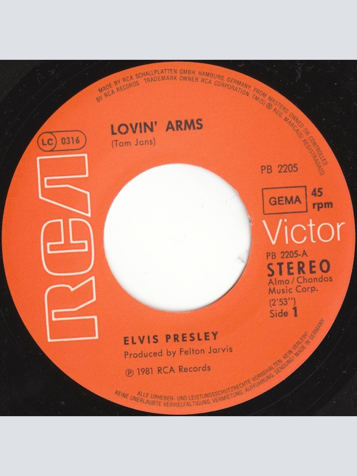 Vinyl / Elvis Presley - Lovin' Arms