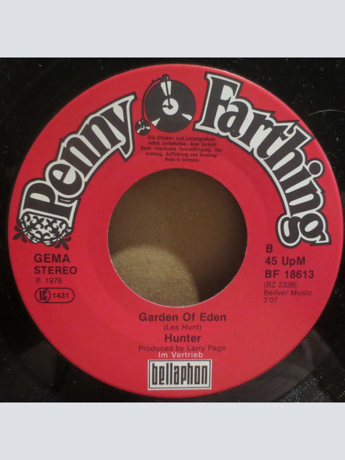Vinyl / Hunter (4) - She's Got It / Garden Of Eden