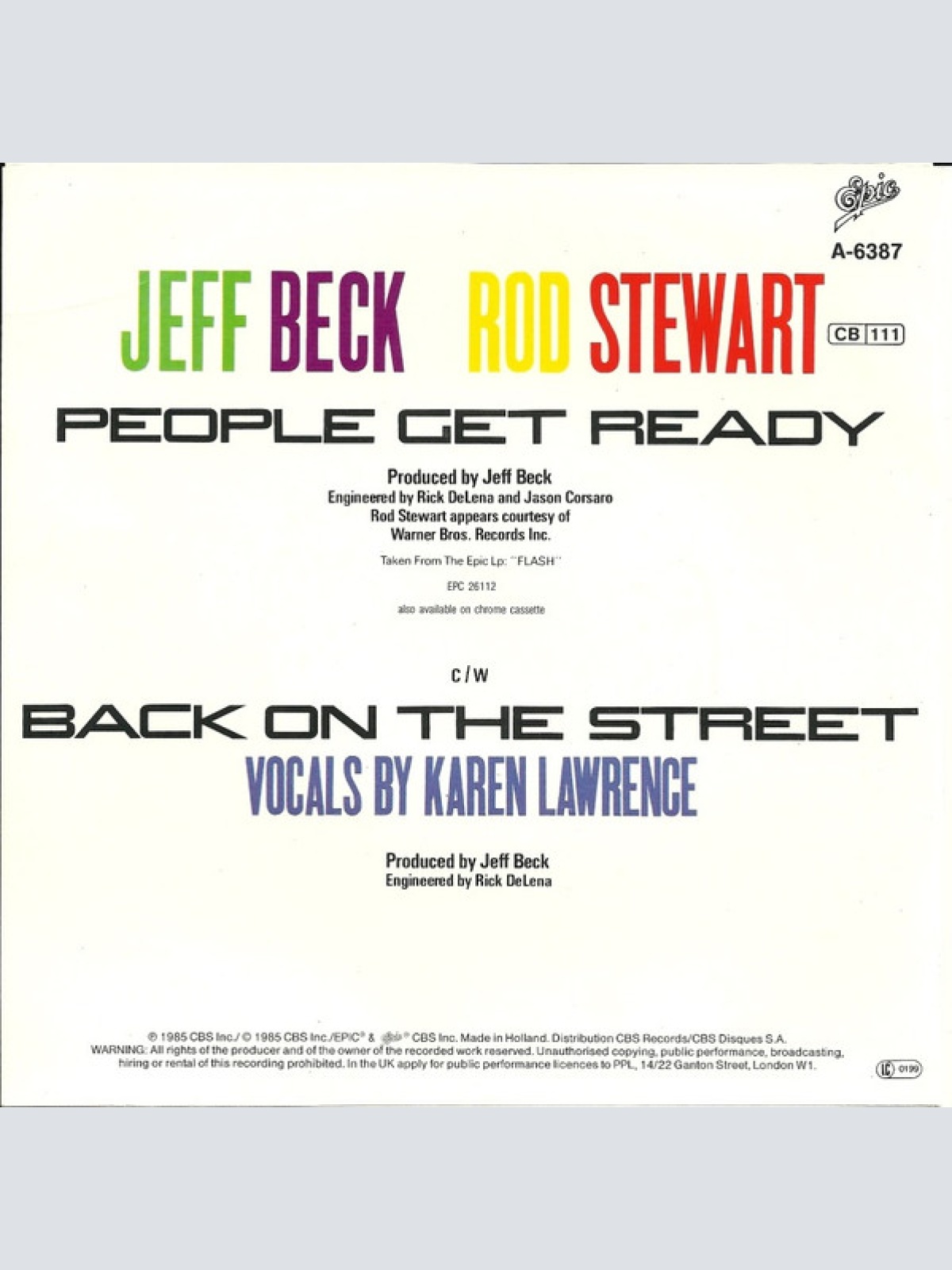 Vinyl / Jeff Beck And Rod Stewart - People Get Ready