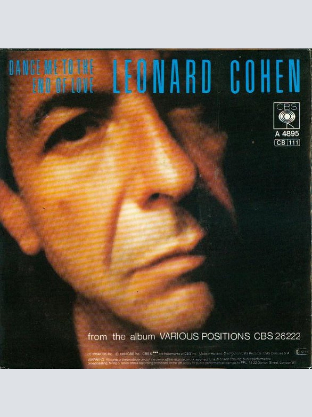 Vinyl / Leonard Cohen - Dance Me To The End Of Love