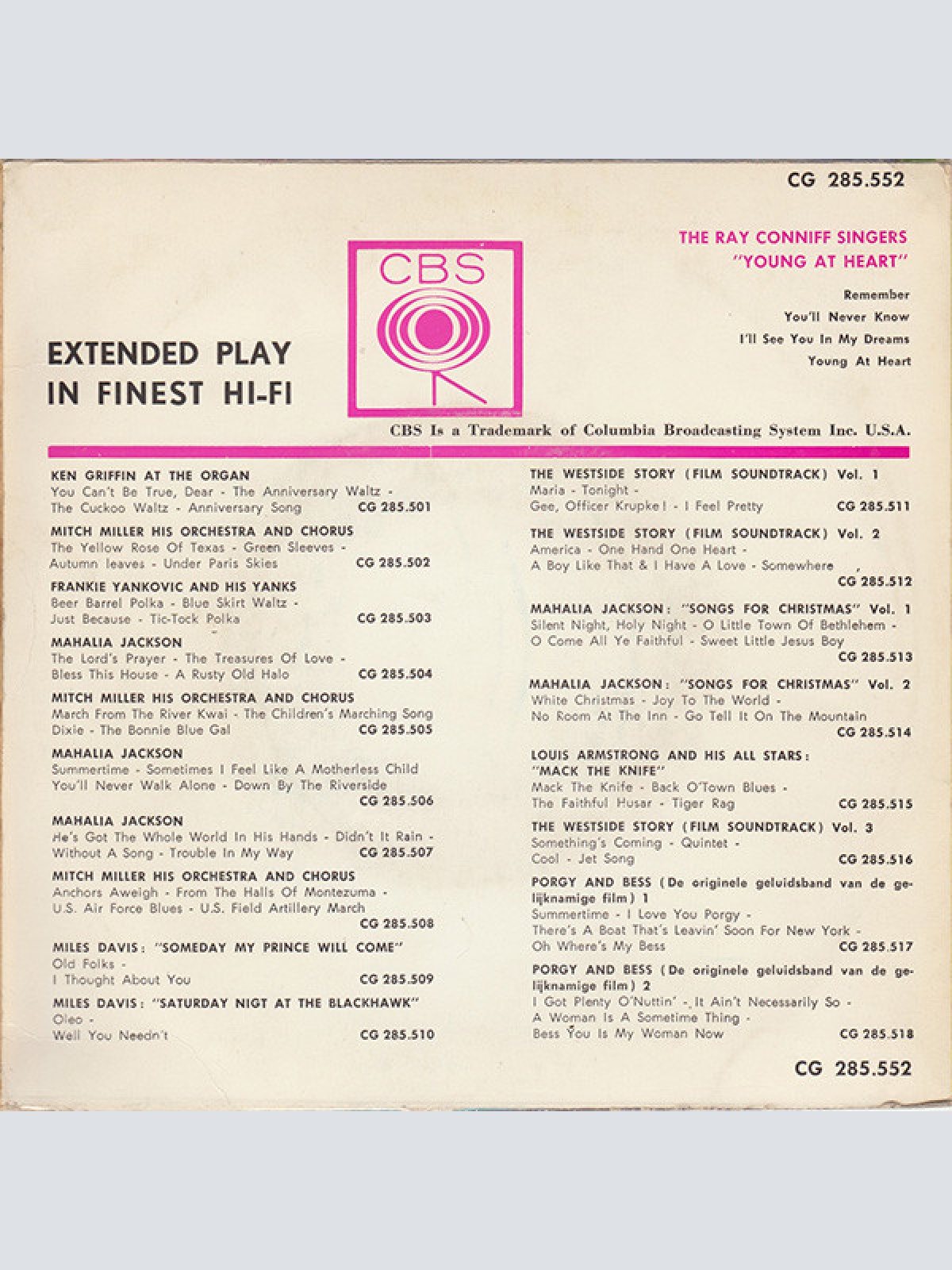 Vinyl / The Ray Conniff Singers* - Young At Heart