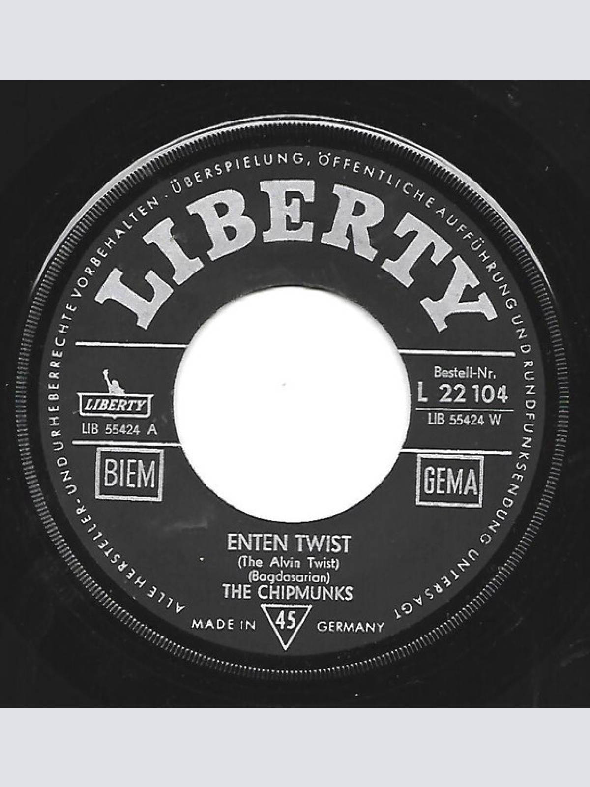 Vinyl / The Chipmunks - Enten Twist