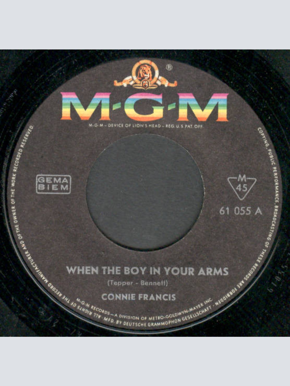 Vinyl / Connie Francis - When The Boy In Your Arms