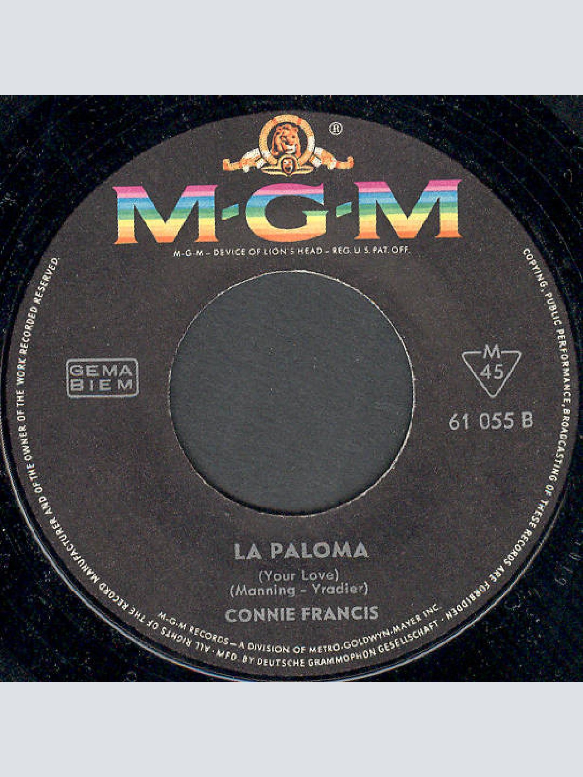 Vinyl / Connie Francis - When The Boy In Your Arms