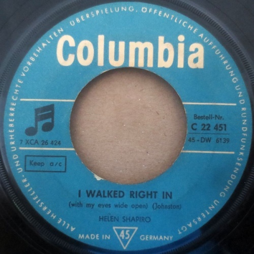 Vinyl / Helen Shapiro - I Walked Right In