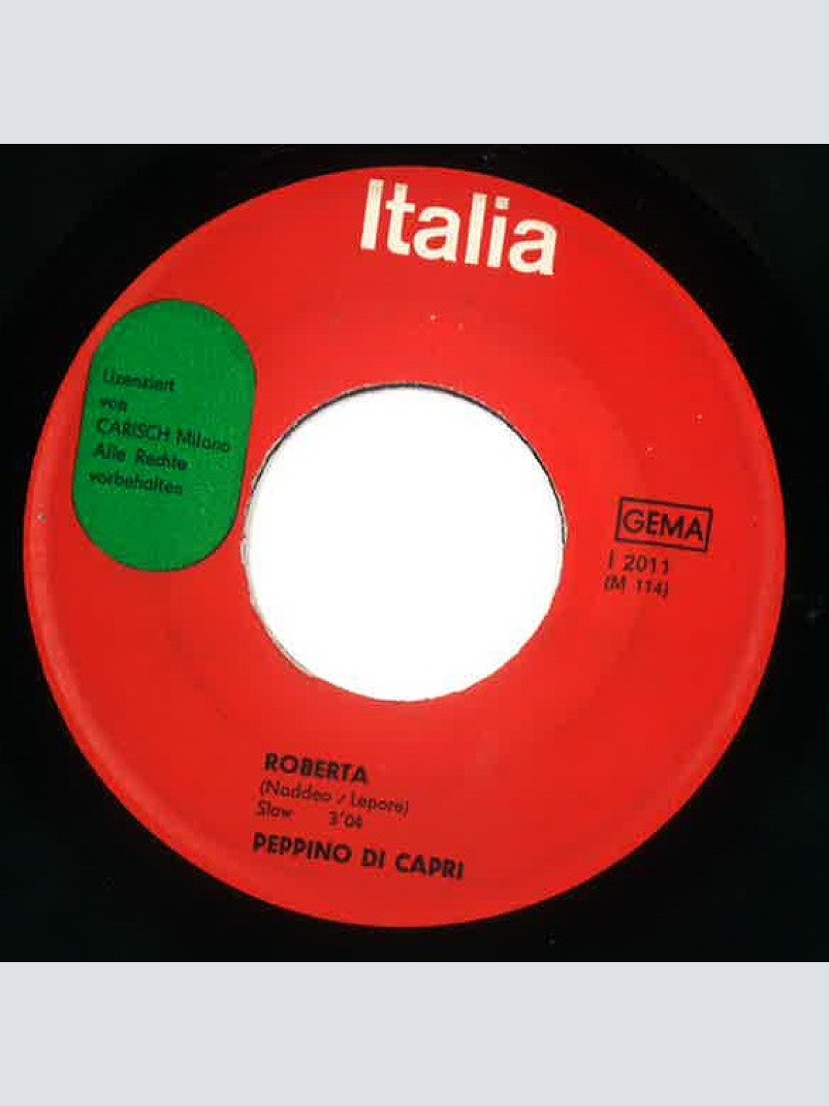 Vinyl / Peppino Di Capri - Roberta / Addio Mondo Crudele