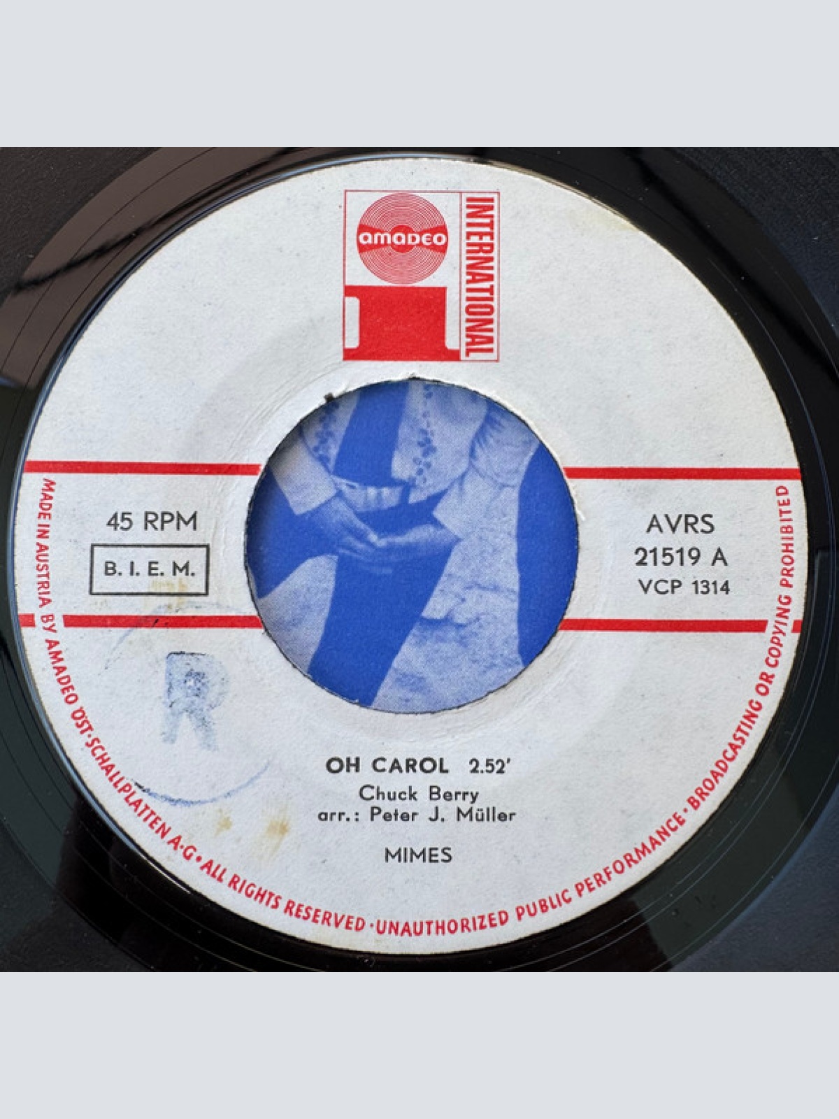 Vinyl / Mimes - Oh Carol / Let's Twist Again