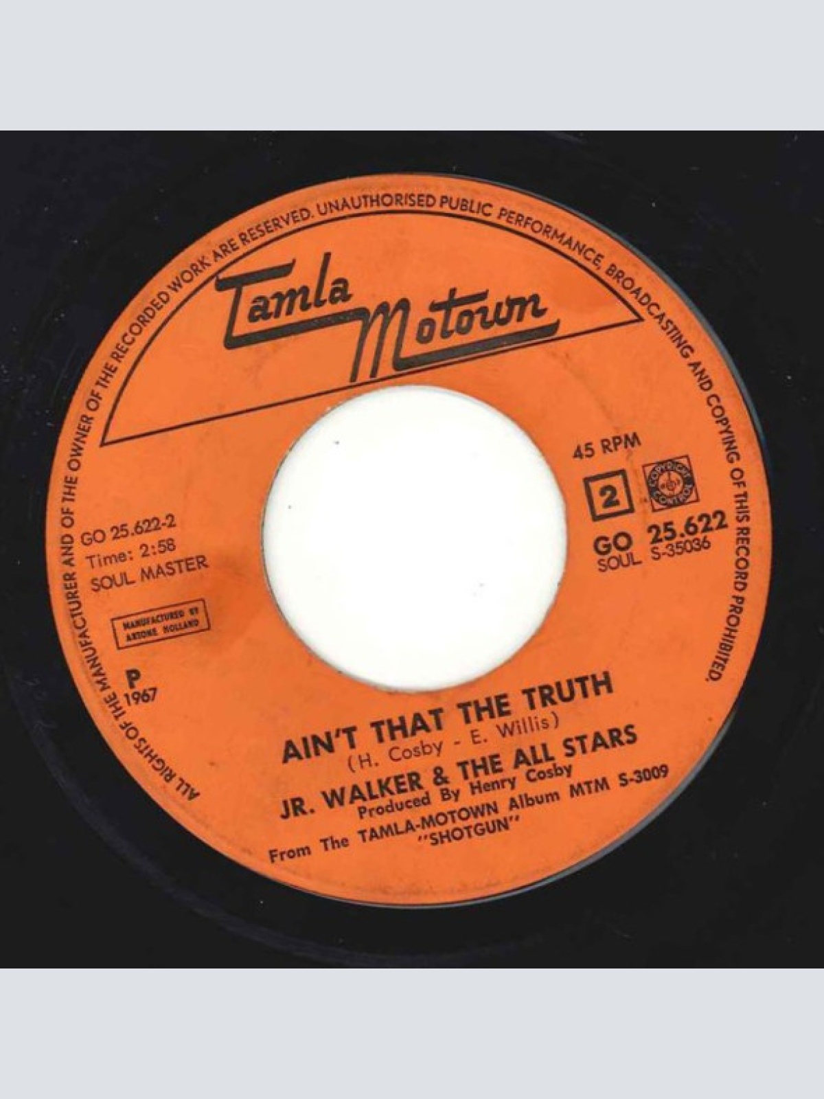 Vinyl / Jr. Walker & The All Stars* - Shoot Your Shot / Ain't That The Truth