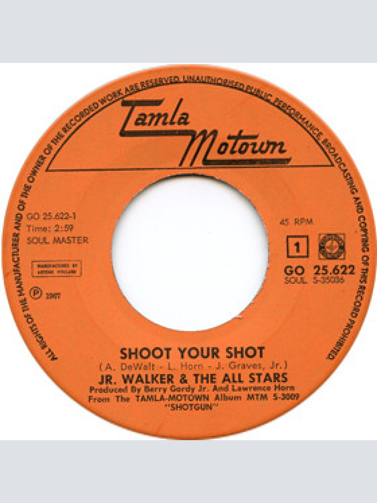 Vinyl / Jr. Walker & The All Stars* - Shoot Your Shot / Ain't That The Truth