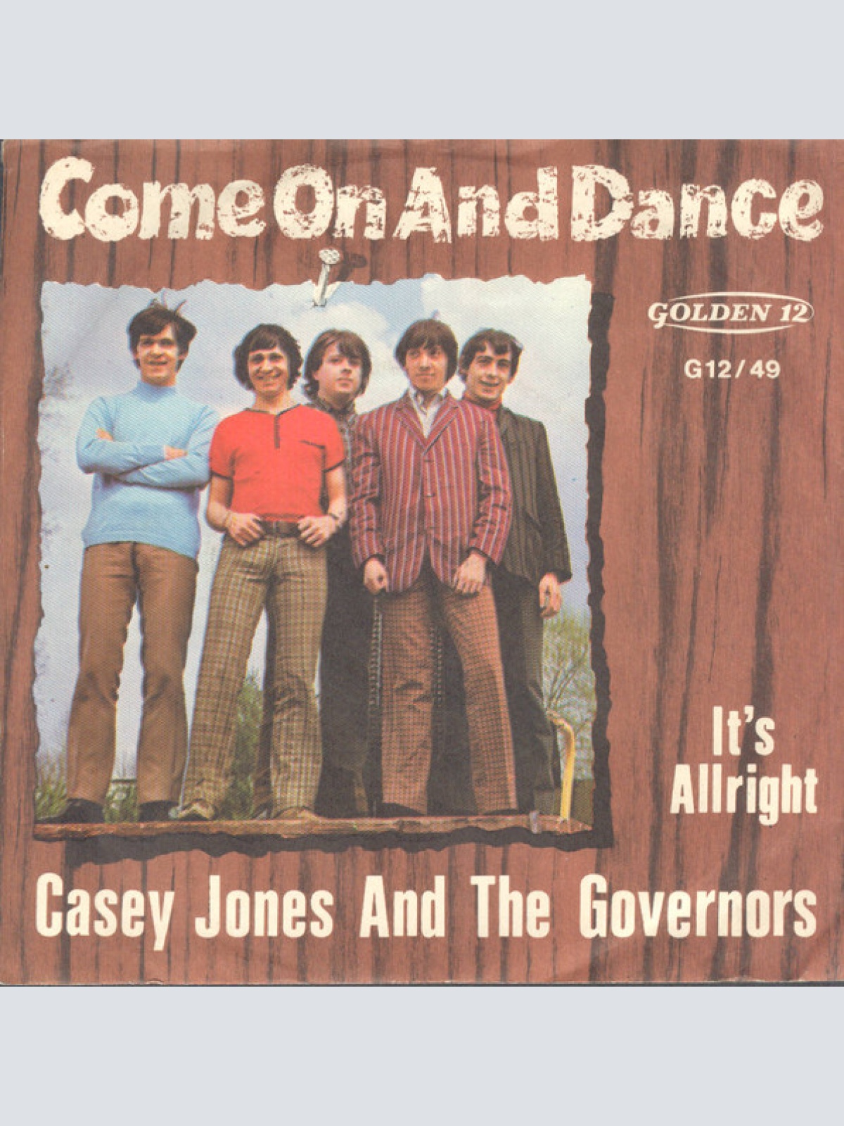 Vinyl / Casey Jones And The Governors* - Come On And Dance