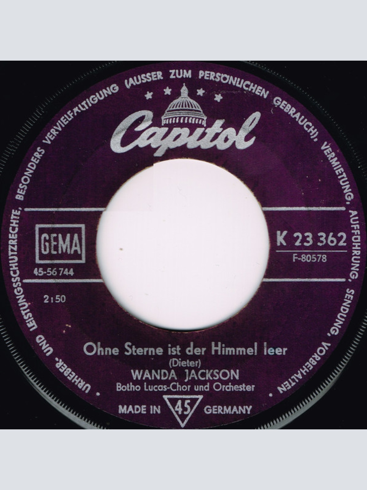 Vinyl / Wanda Jackson - Ohne Sterne Ist Der Himmel Leer