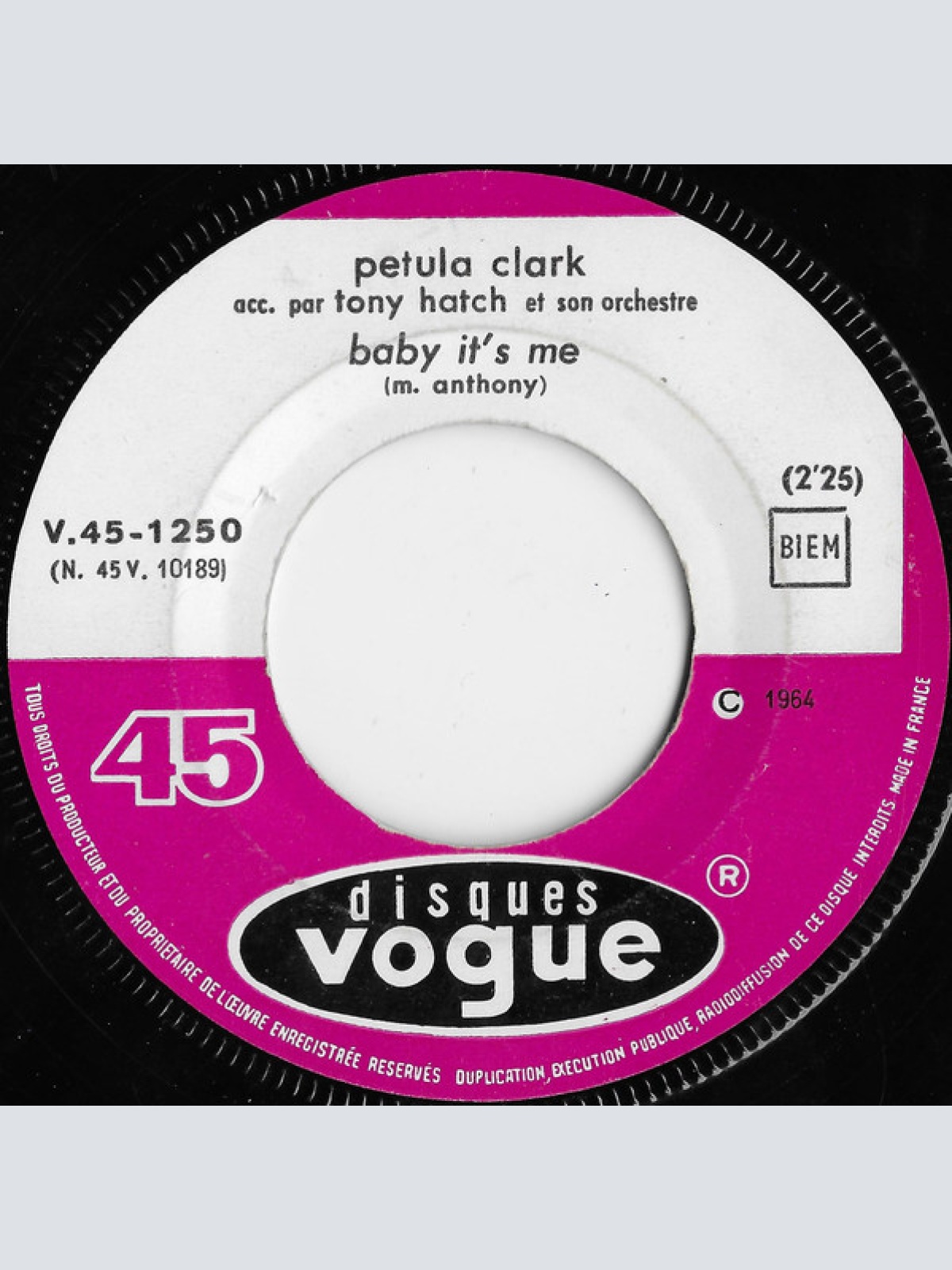 Vinyl / Petula Clark - Downtown