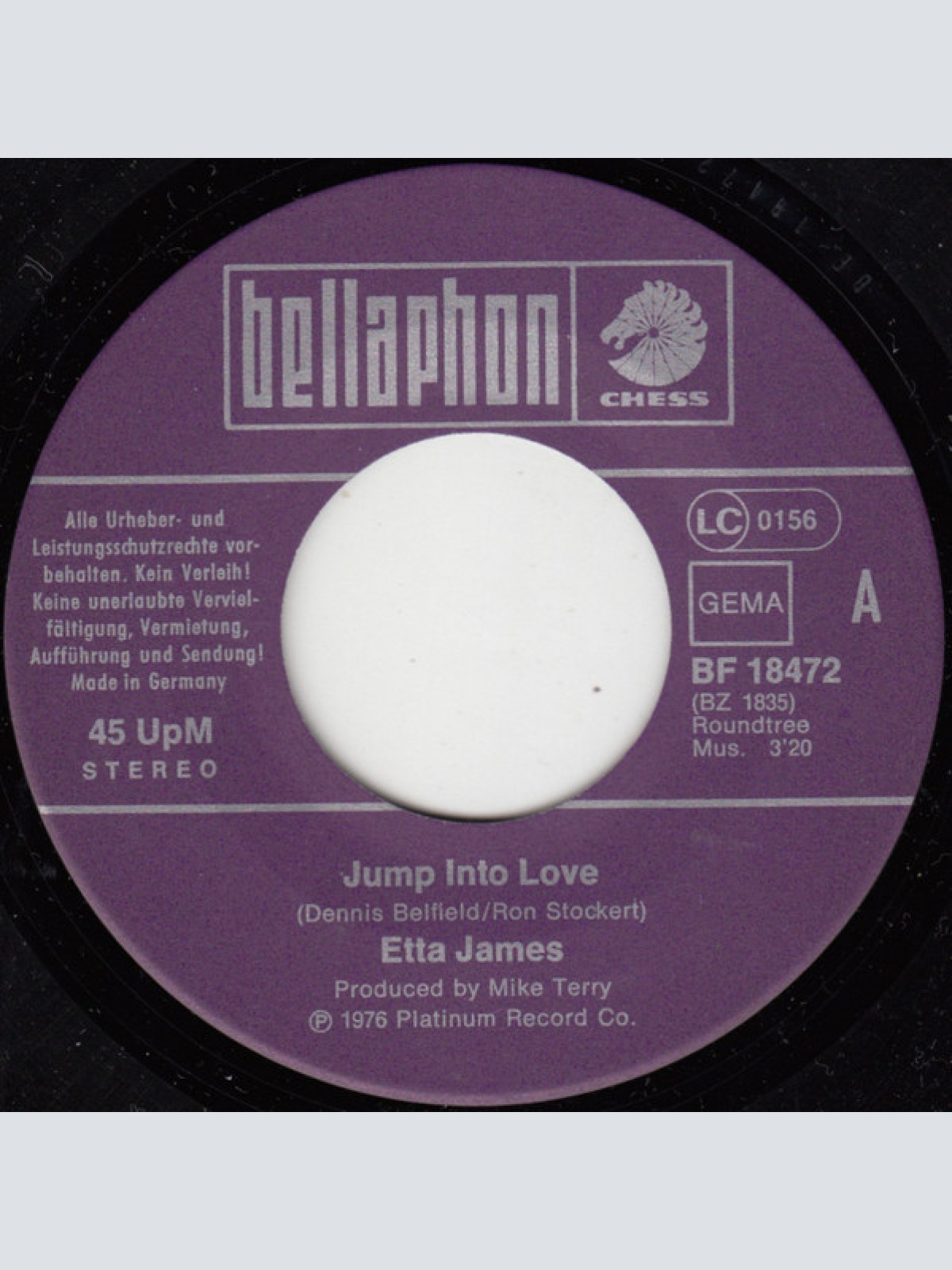 Vinyl / Etta James - Jump Into Love