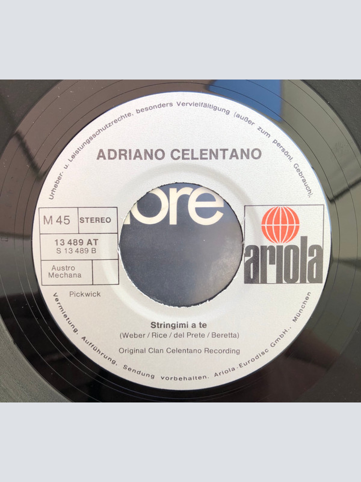 Vinyl / Adriano Celentano - Bellissima