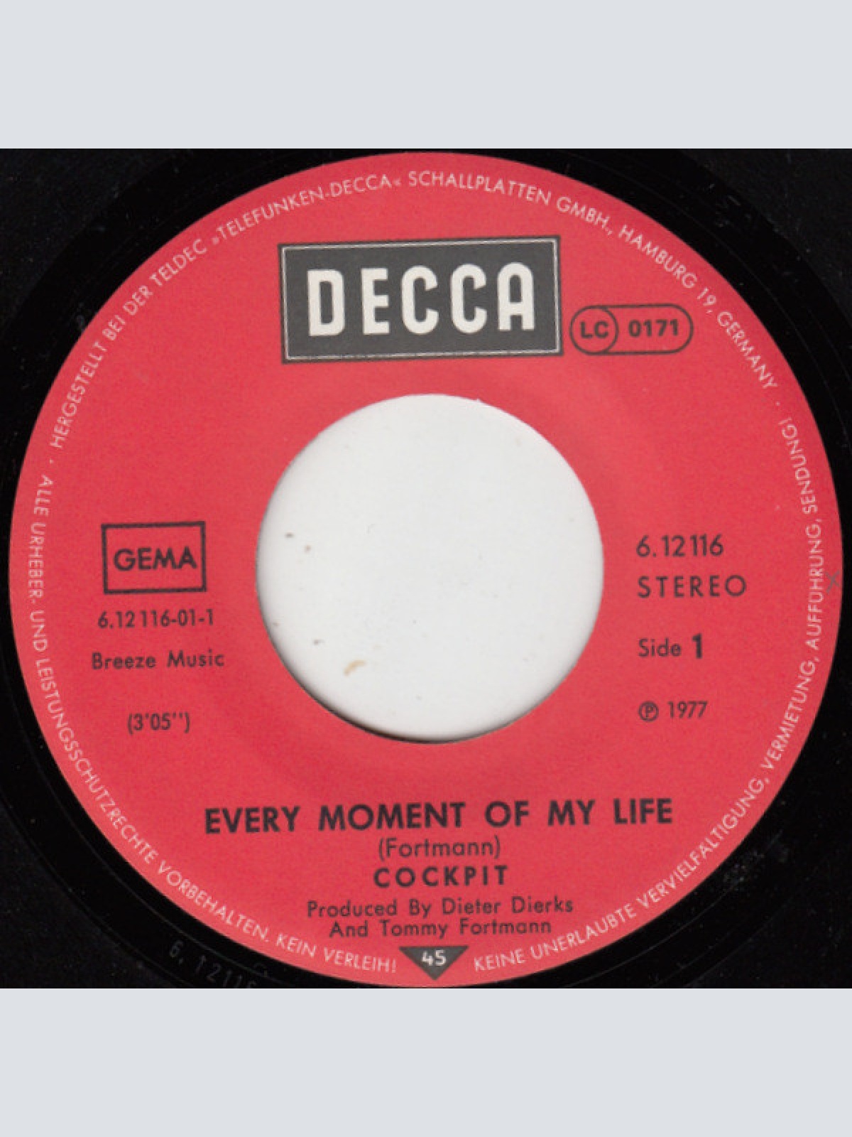 Vinyl / Cockpit (4) - Every Moment Of My Life