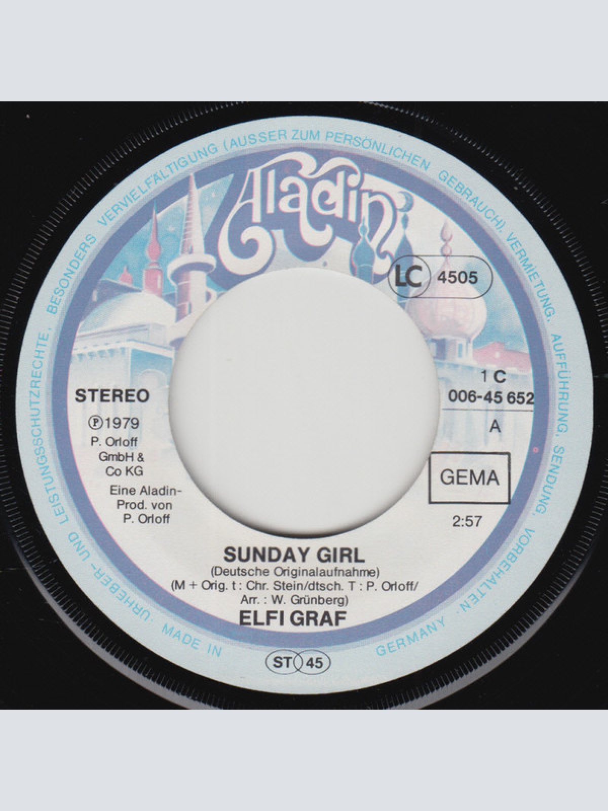 Vinyl / Elfi Graf - Sunday Girl