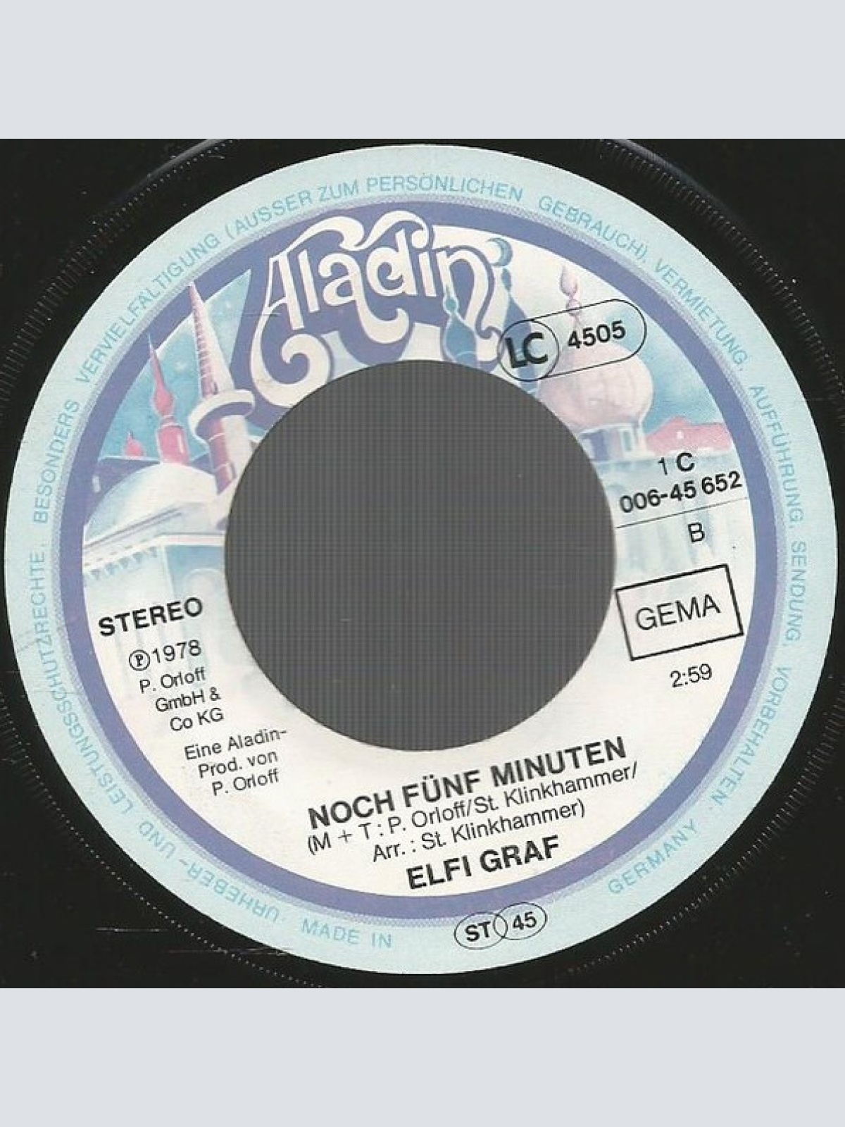 Vinyl / Elfi Graf - Sunday Girl