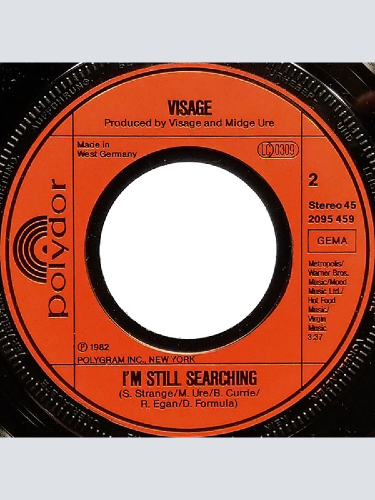 Vinyl / Visage - Night Train