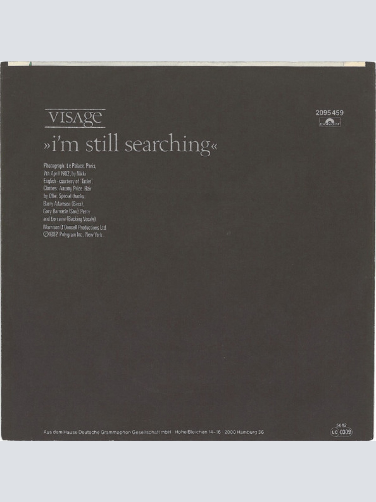 Vinyl / Visage - Night Train