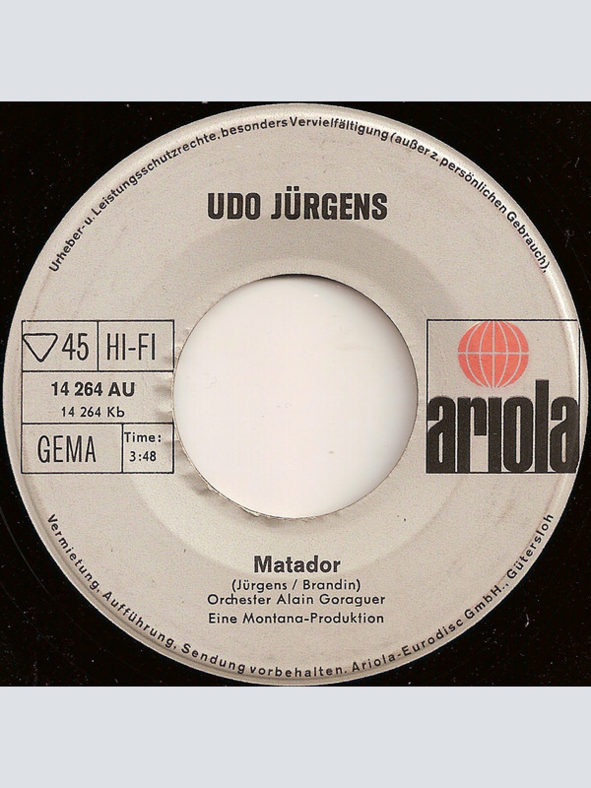 Vinyl / Udo Jürgens - Battle Hymn Of The Republic