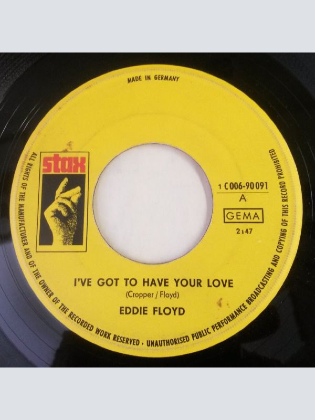 Vinyl / Eddie Floyd - I've Got To Have Your Love