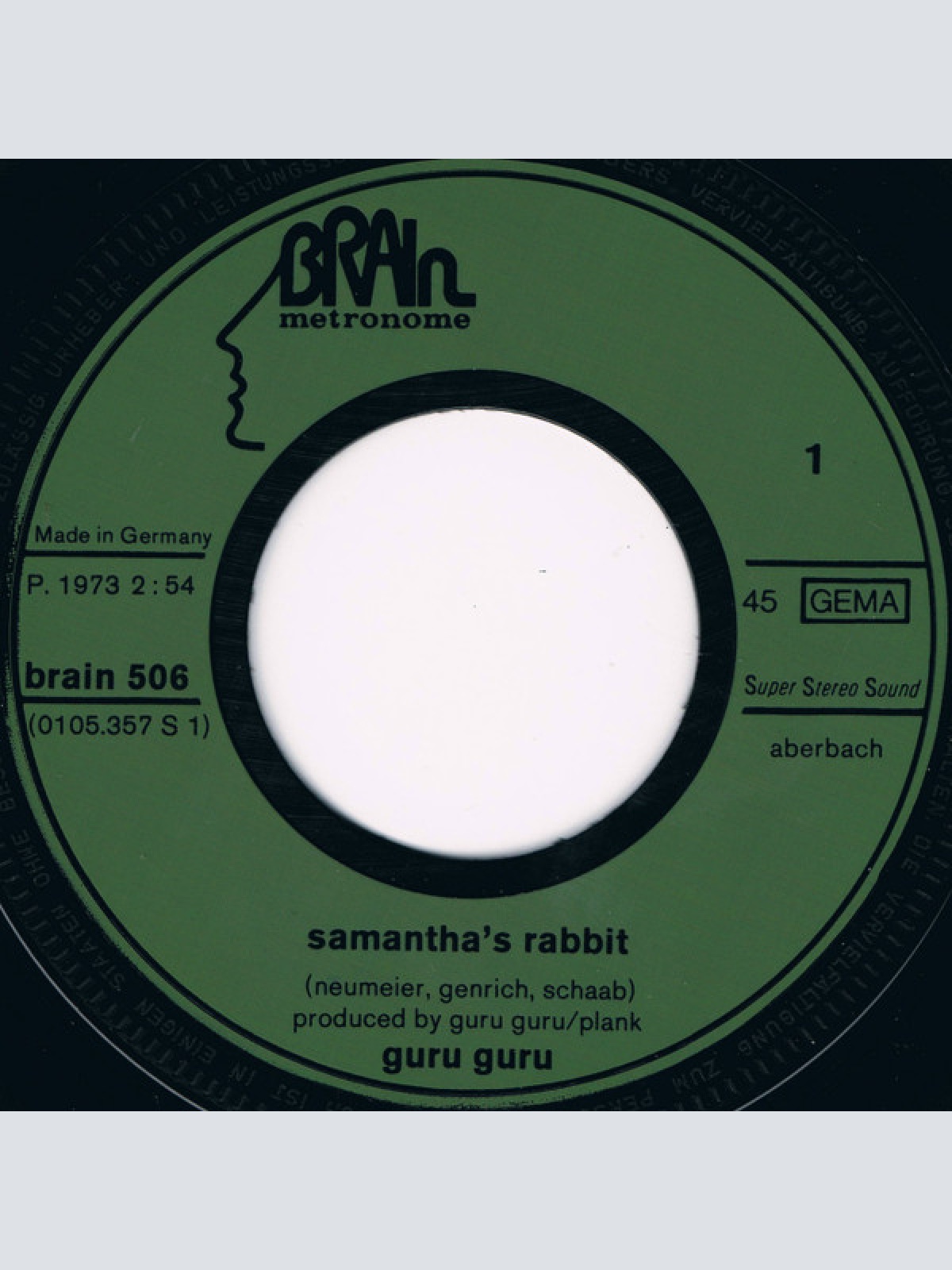 Vinyl / Guru Guru - Samantha's Rabbit