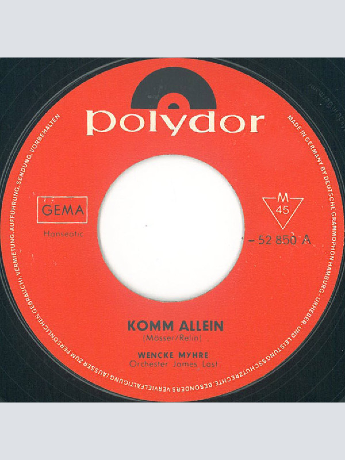 Vinyl / Wencke Myhre - Komm Allein