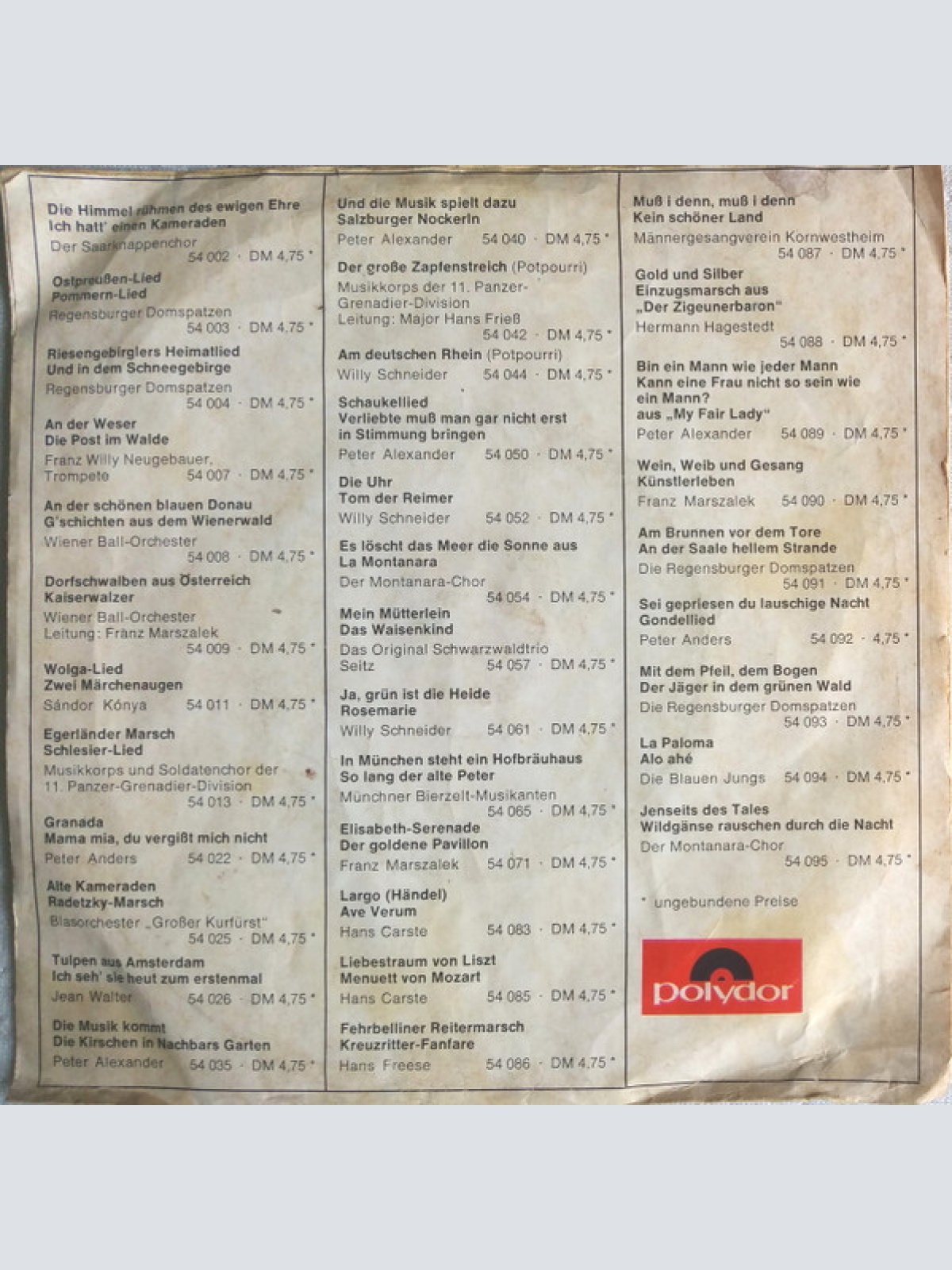 Vinyl / Margot Eskens - Mamatschi  / Peterle