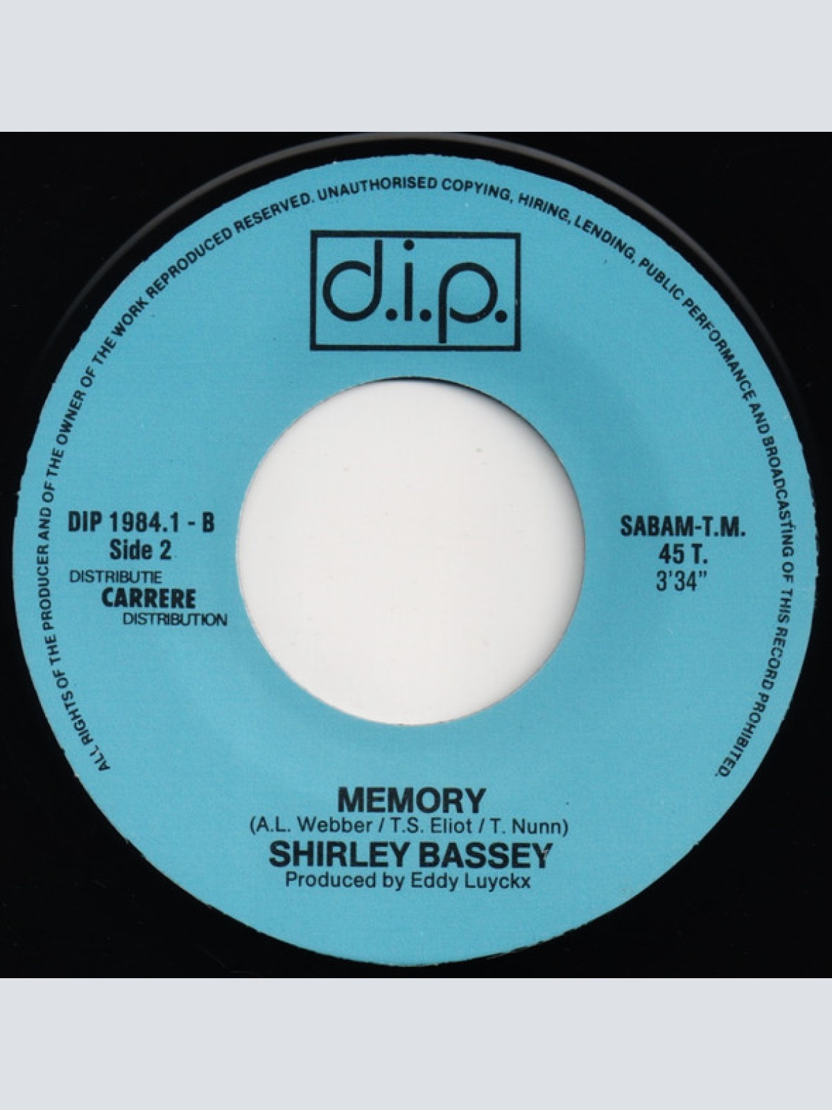 Vinyl / Shirley Bassey - That's Right