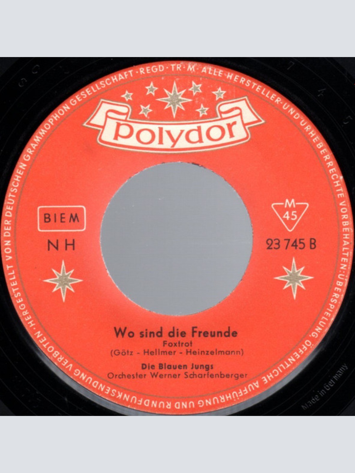 Vinyl / Die Blauen Jungs - Einmal Die Ferne Seh'n / Wo Sind Die Freunde