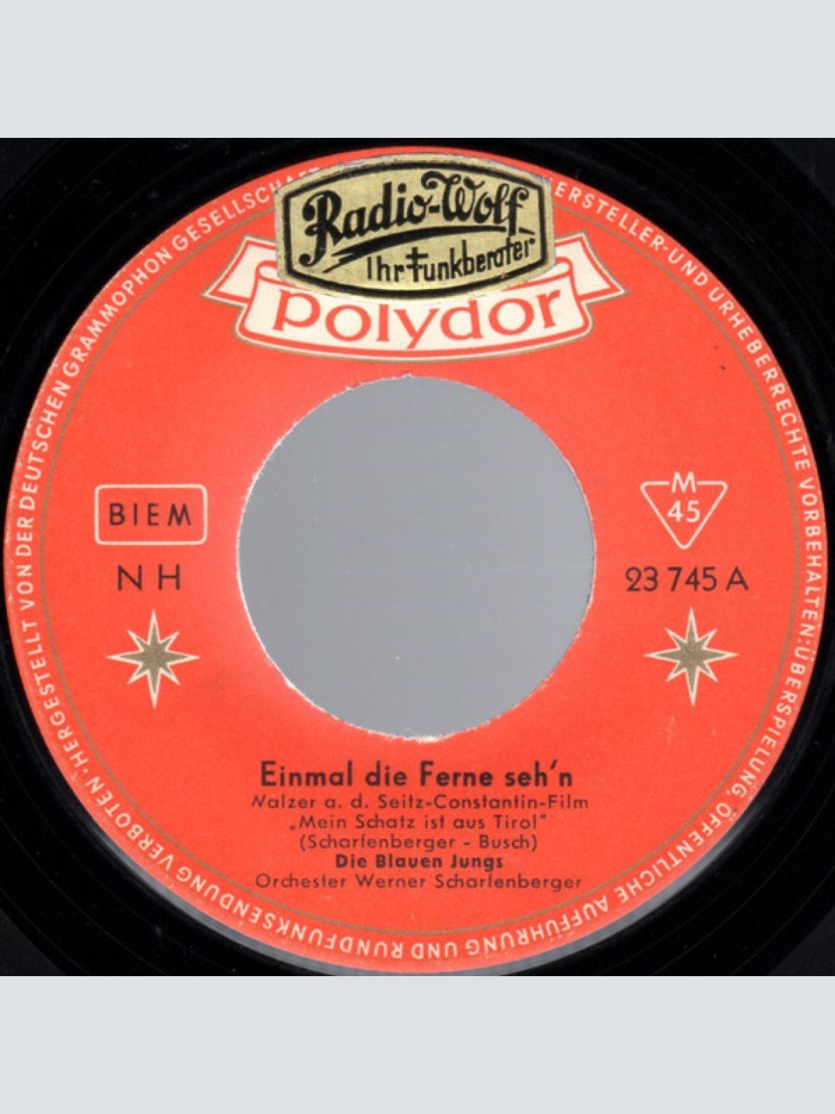 Vinyl / Die Blauen Jungs - Einmal Die Ferne Seh'n / Wo Sind Die Freunde