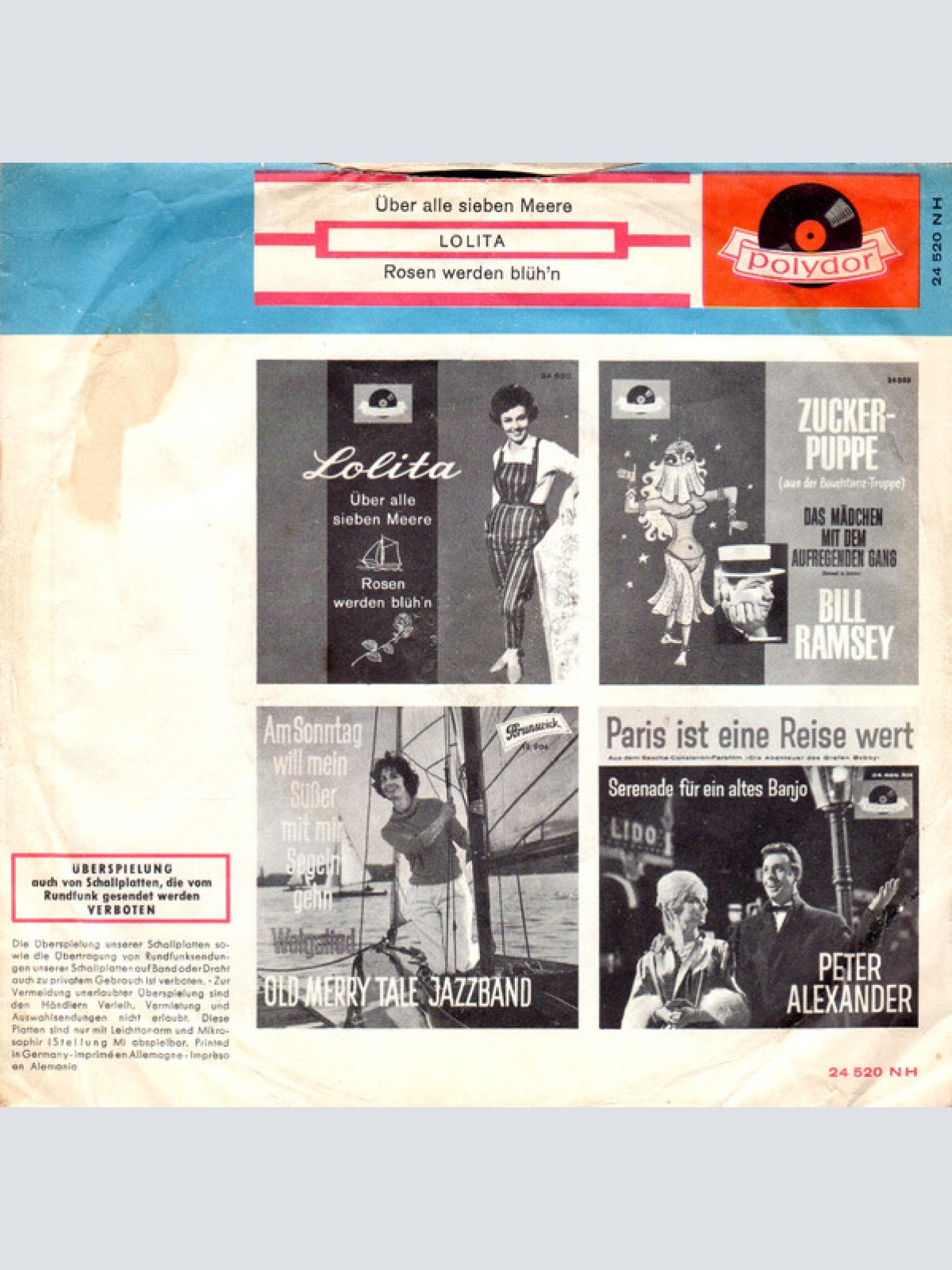 Vinyl / Lolita (3) - Über Alle Sieben Meere / Rosen Werden Blüh'n
