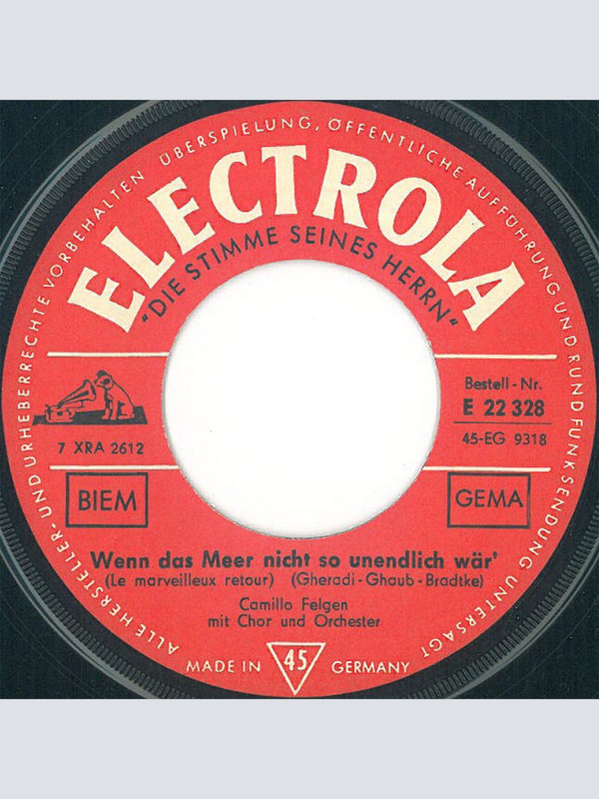 Vinyl / Camillo Felgen - Irgendwann Erwacht Ein Neuer Tag (Telstar)