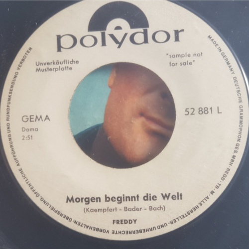 Vinyl / Freddy* - Morgen Beginnt Die Welt