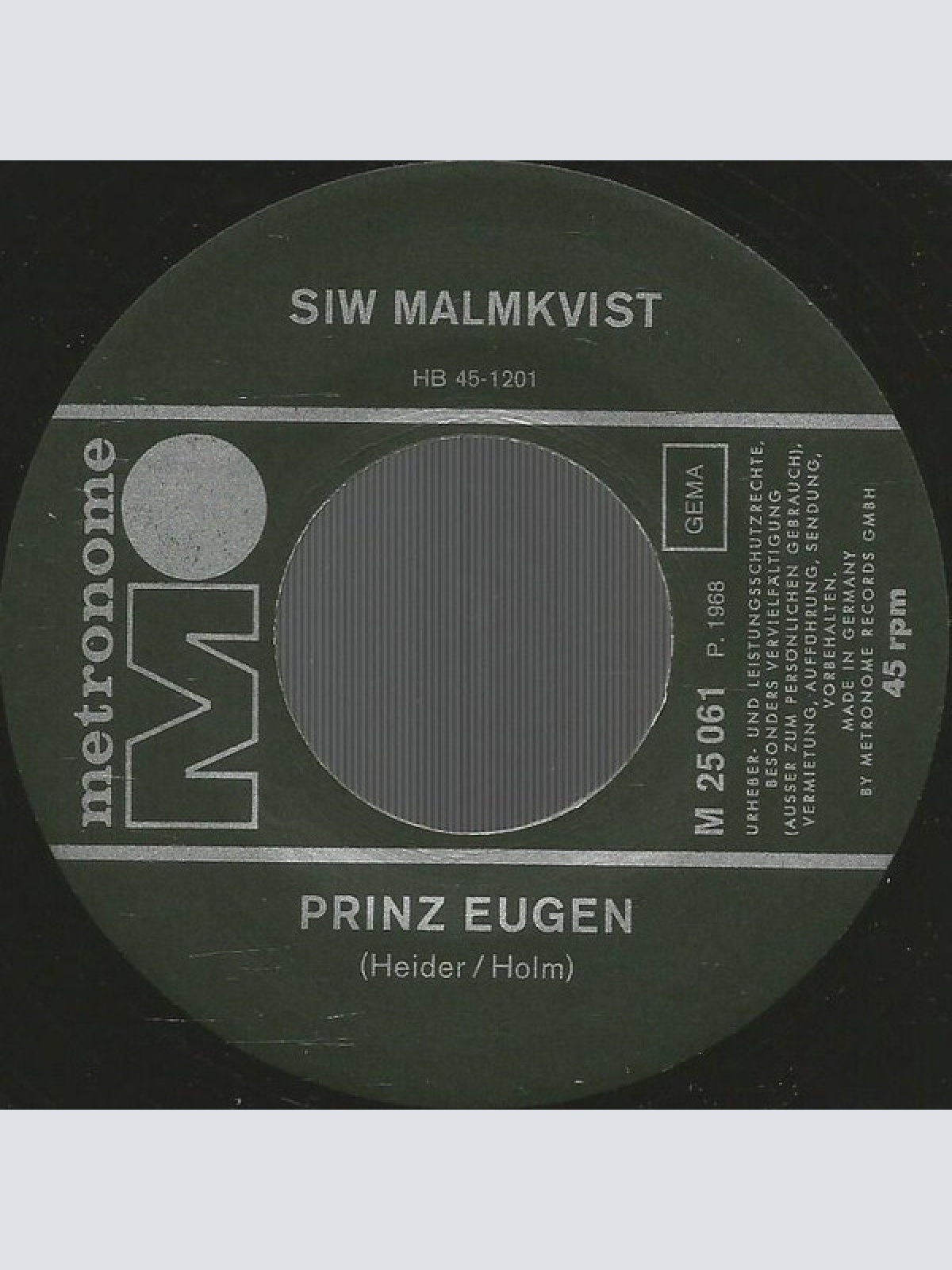 Vinyl / Siw Malmkvist - Harlekin / Prinz Eugen