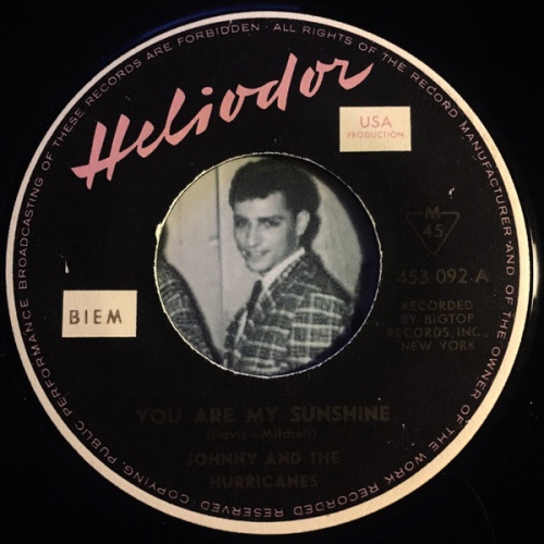 Vinyl / Johnny And The Hurricanes - You Are My Sunshine