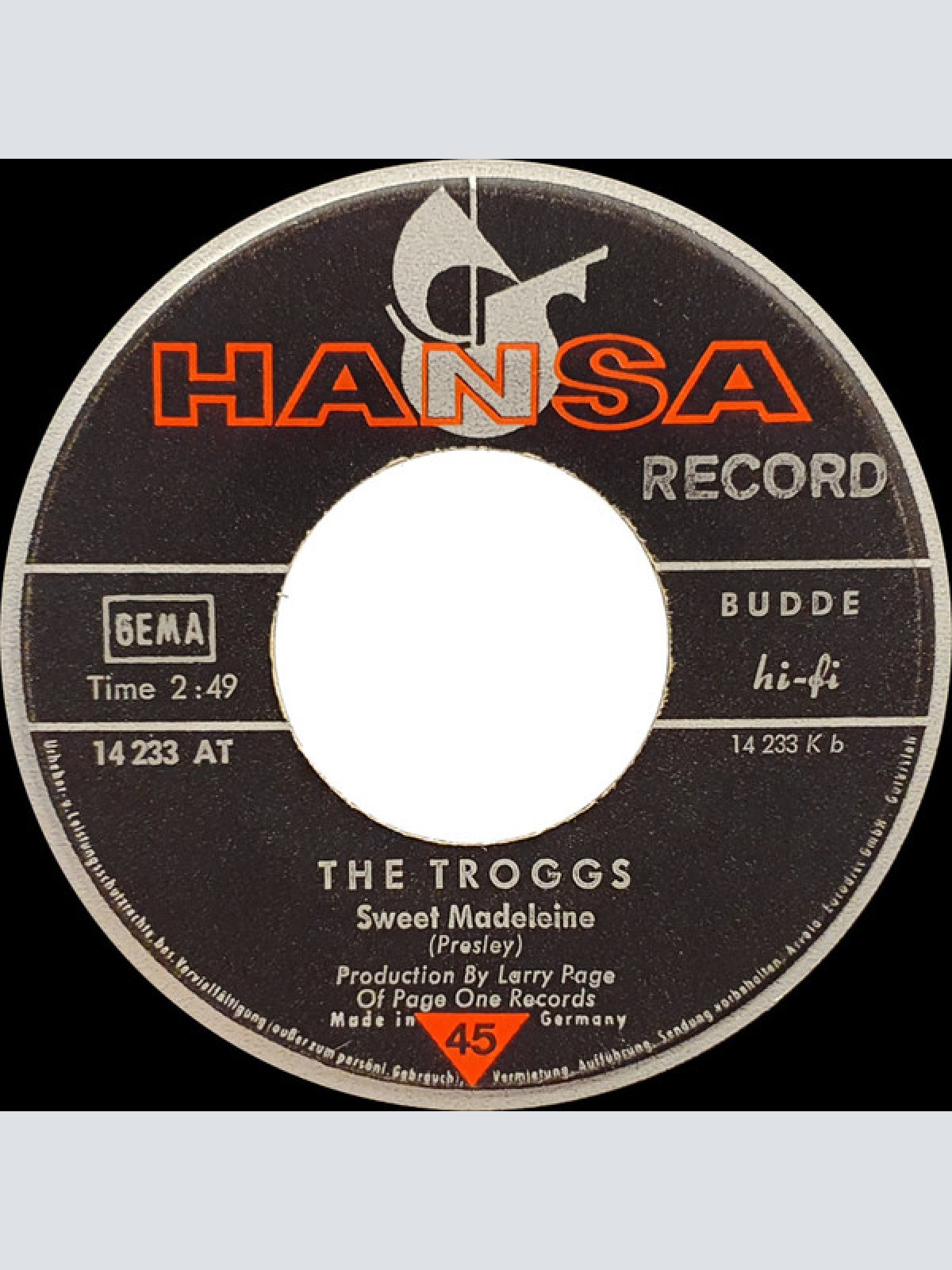 Vinyl / The Troggs - Evil Woman / Sweet Madeleine