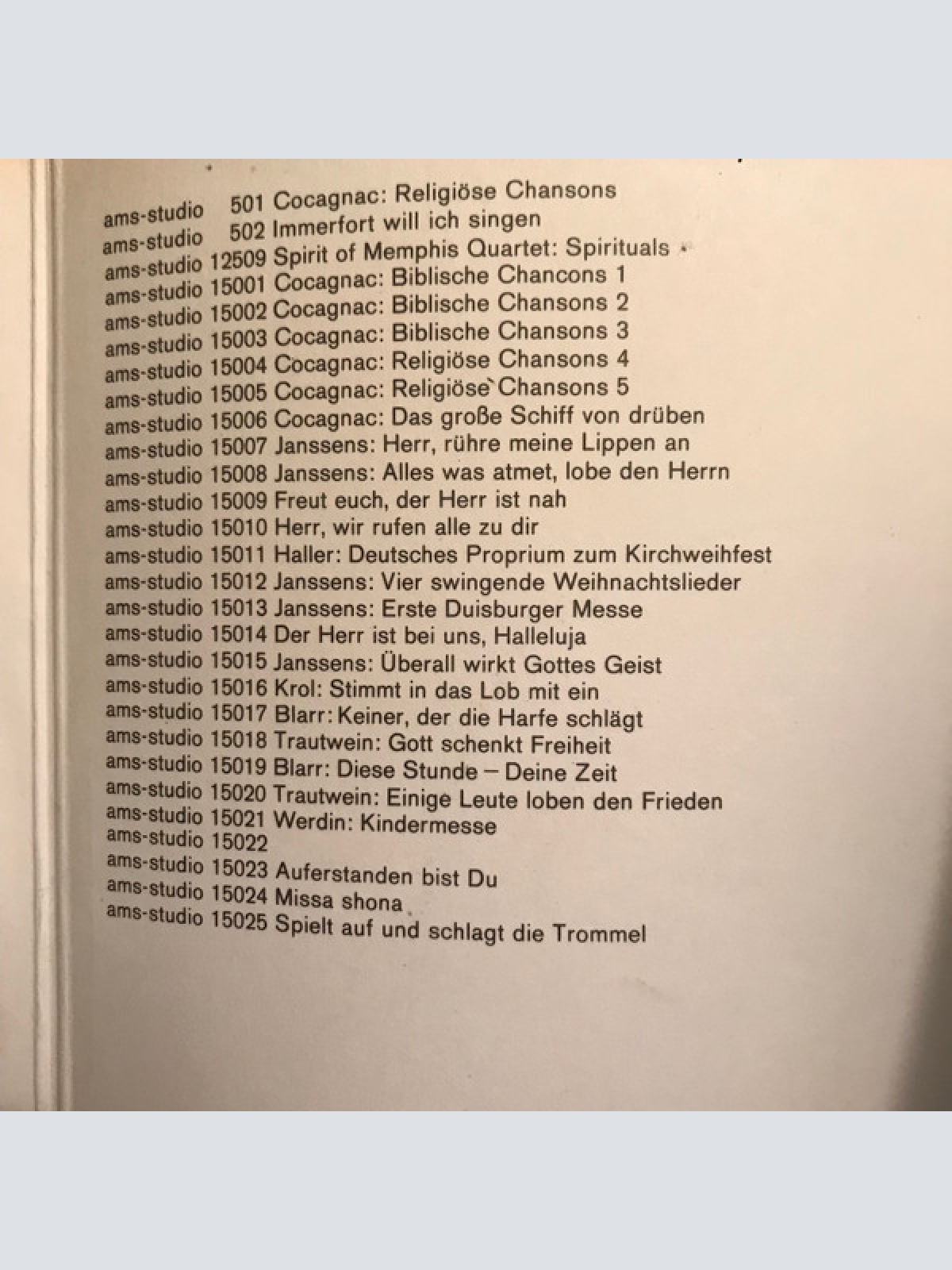 Vinyl / Chorgruppe Und Instrumentalisten Der Evangelischen Kirchengemeinde Ottweiler/Saar - Auferstanden Bist Du (Ein Jugendgottesdienst In Ottweiler)