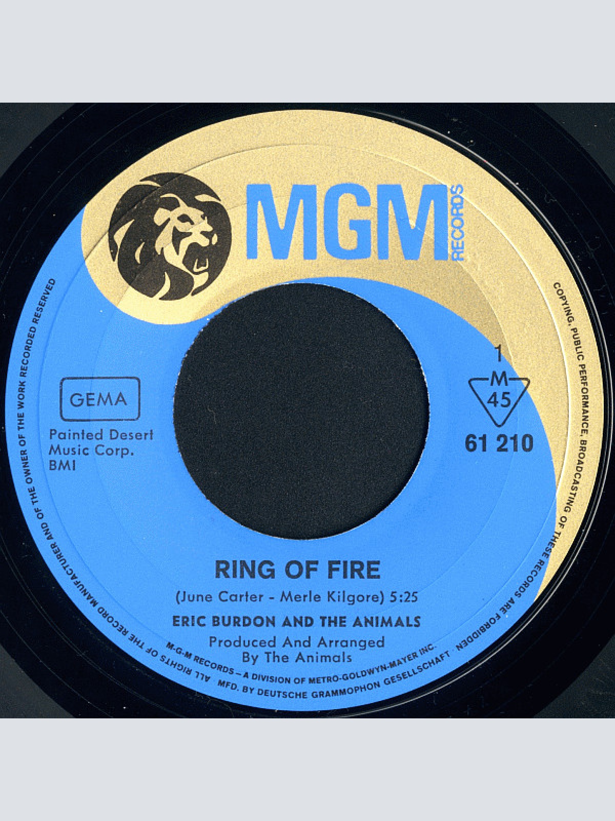Vinyl / Eric Burdon And The Animals* - Ring Of Fire / I'm An Animal