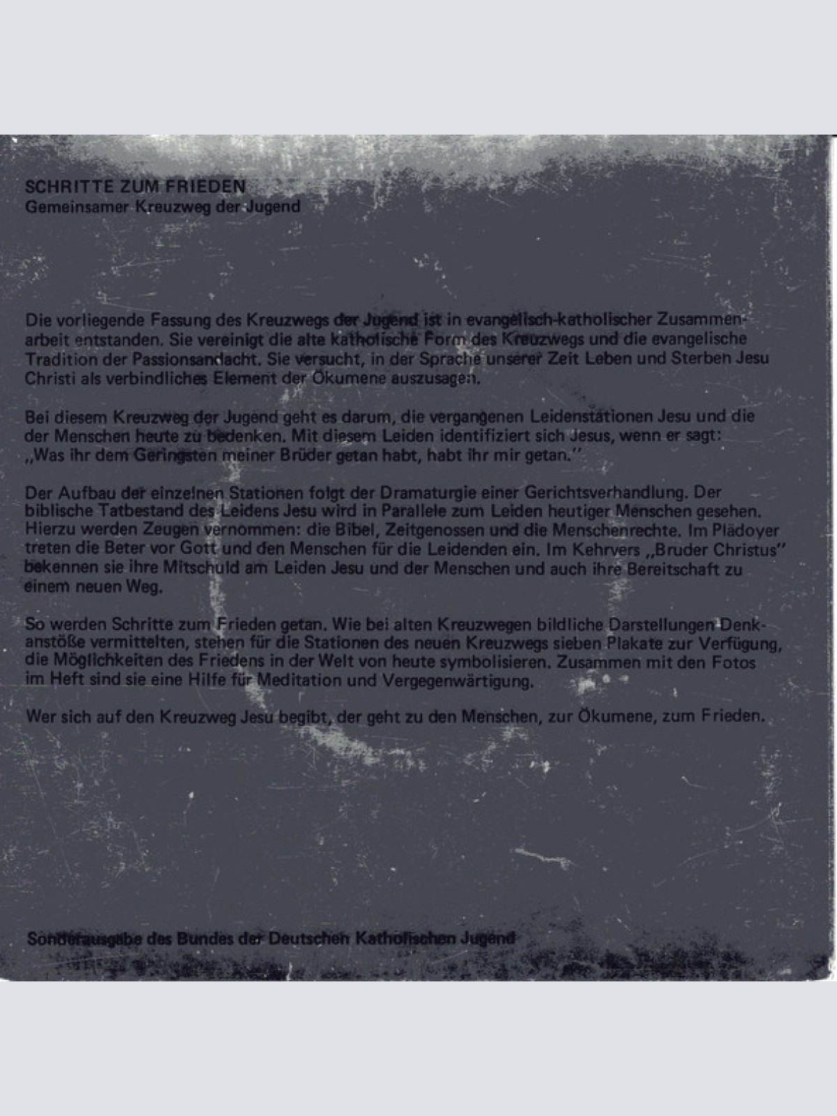 Vinyl / Peter Janssens - Schritte Zum Frieden