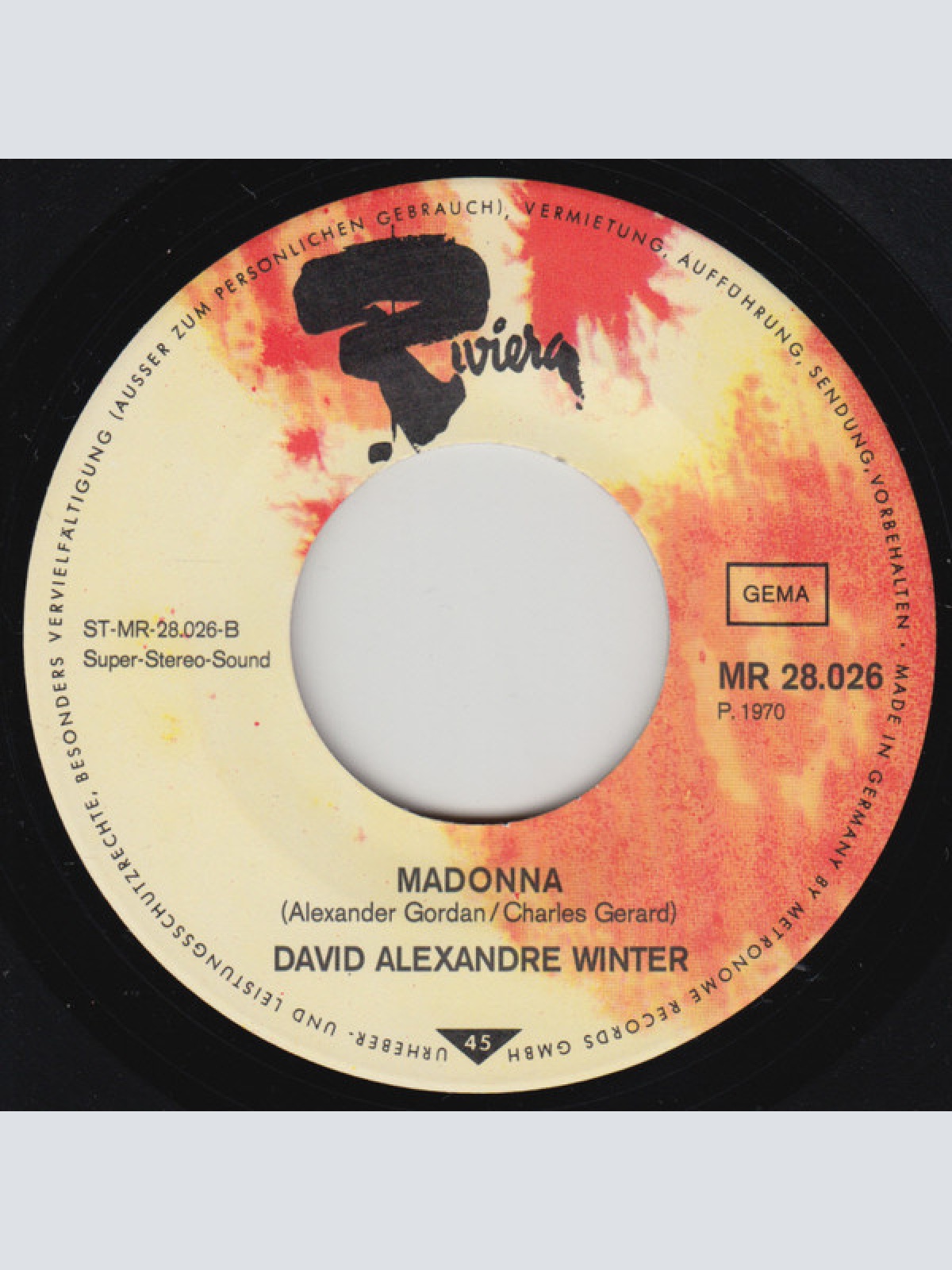 Vinyl / David Alexandre Winter - Ohne Dich Wär' Es Halb So Schön