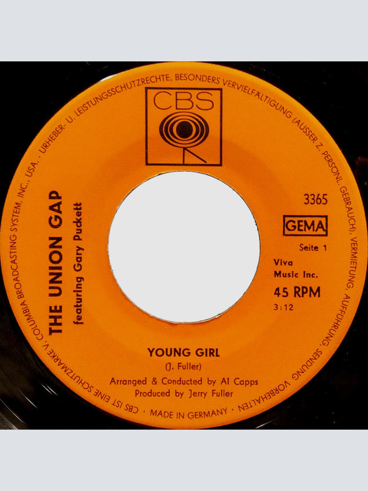 Vinyl / The Union Gap Featuring Gary Puckett* - Young Girl