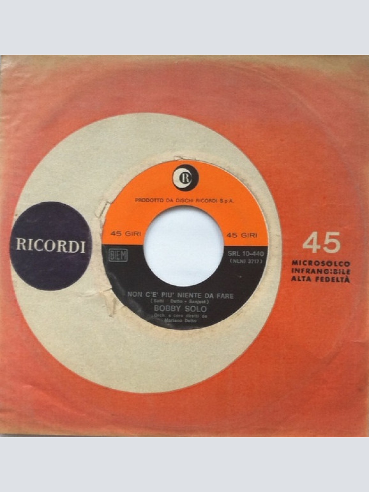 Vinyl / Bobby Solo - Non C'È Più Niente Da Fare