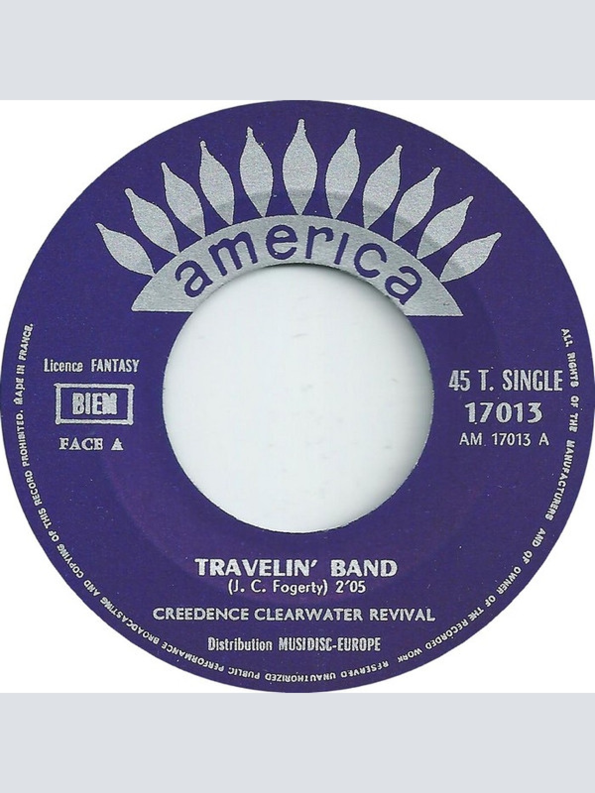 Vinyl / Creedence Clearwater Revival - Travelin' Band / Who'll Stop The Rain