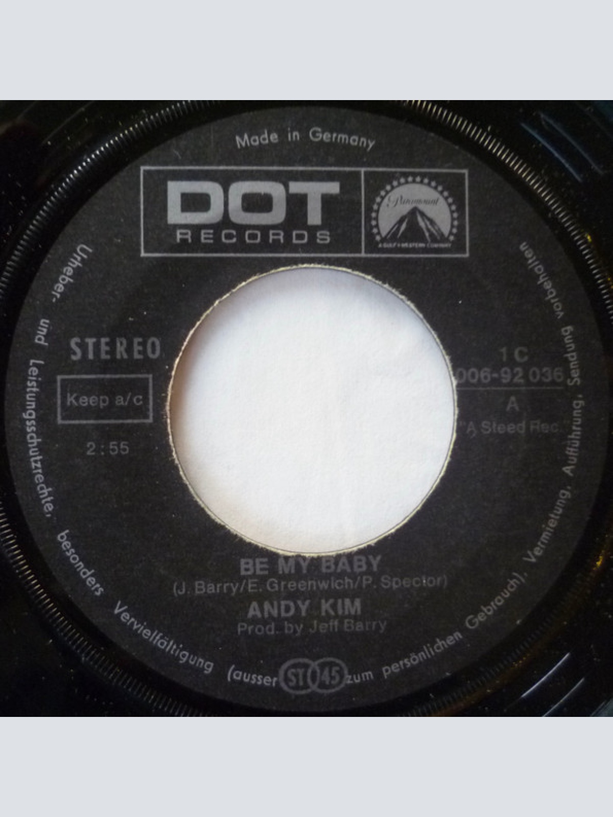 Vinyl / Andy Kim - Be My Baby