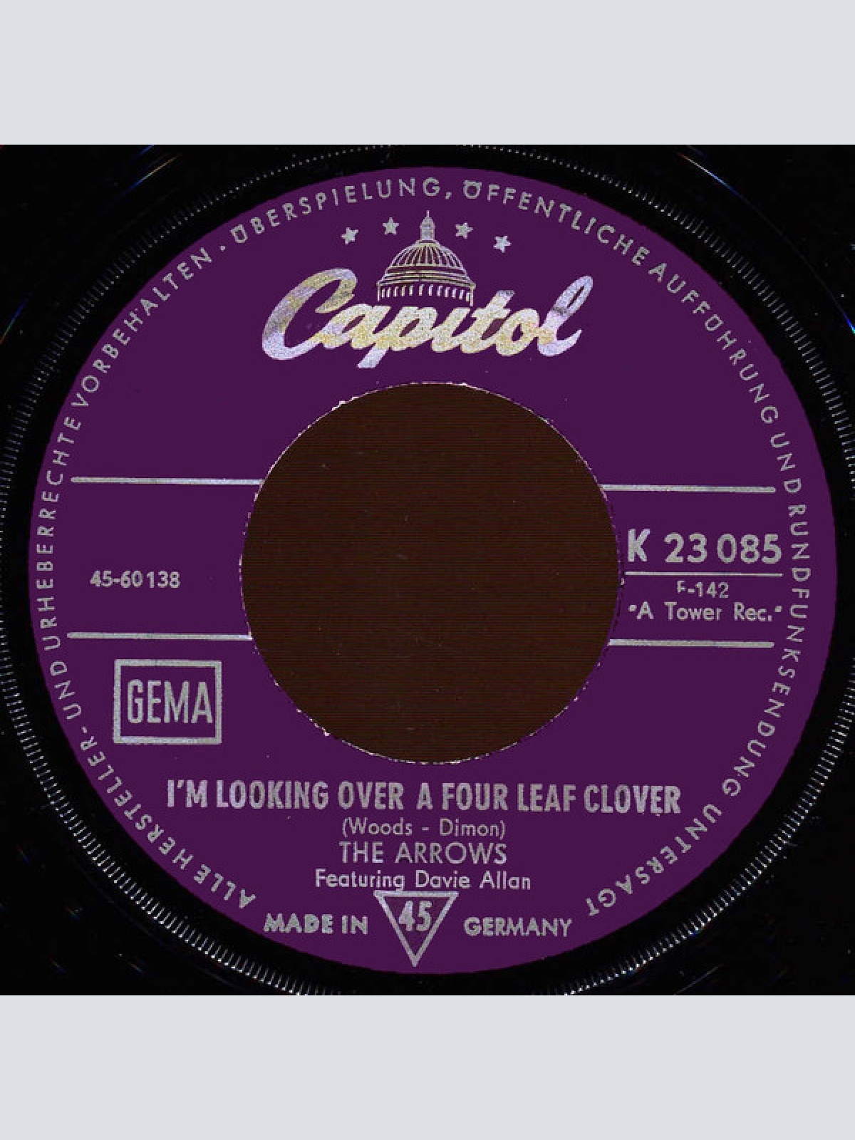 Vinyl / The Arrows* - Baby Ruth / I'm Looking Over A Four Leaf Clover