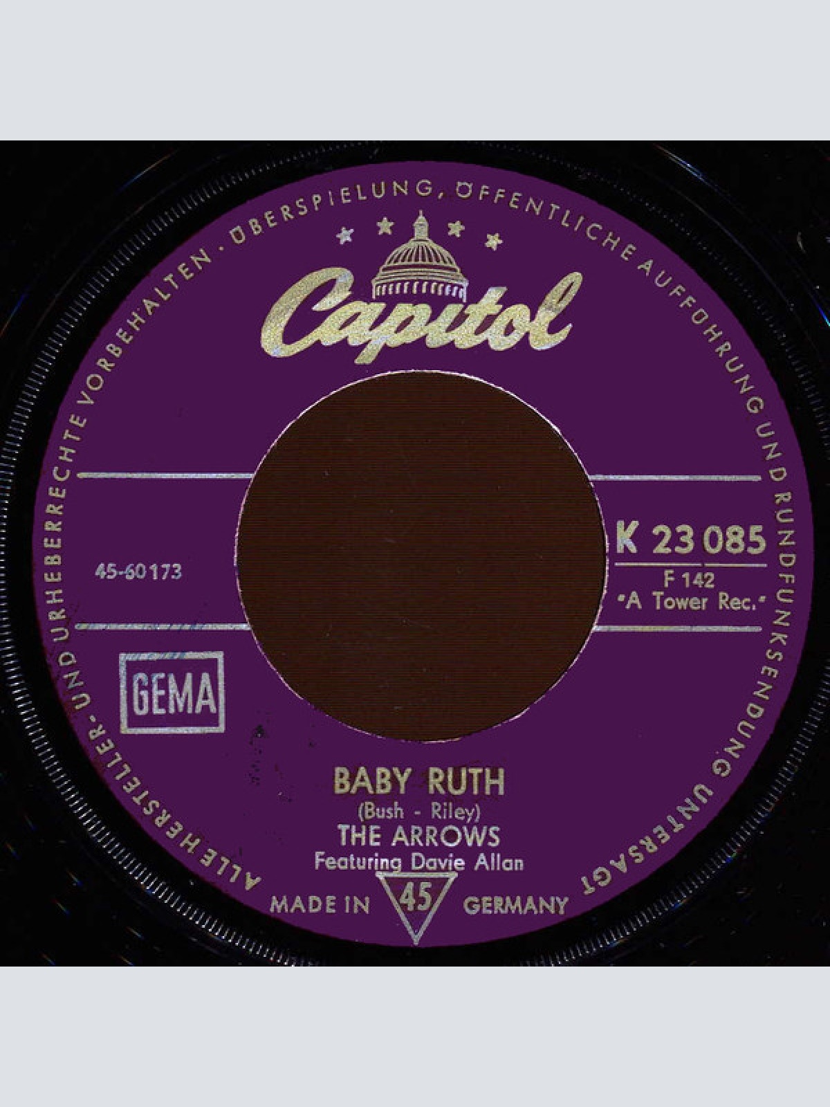 Vinyl / The Arrows* - Baby Ruth / I'm Looking Over A Four Leaf Clover